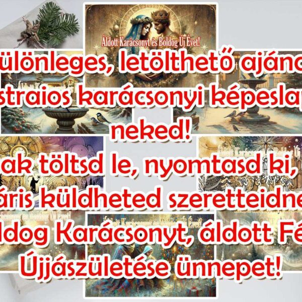 Karácsonyi ajándék Astraios képeslapok