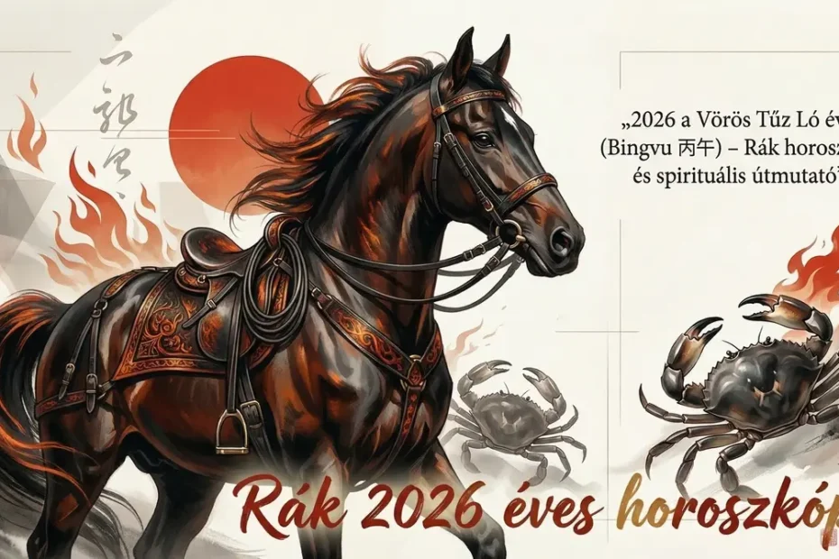 Rák éves horoszkóp 2026 - ez a Rák csillagjegy horoszkópja a 2026 Tűz Ló évére