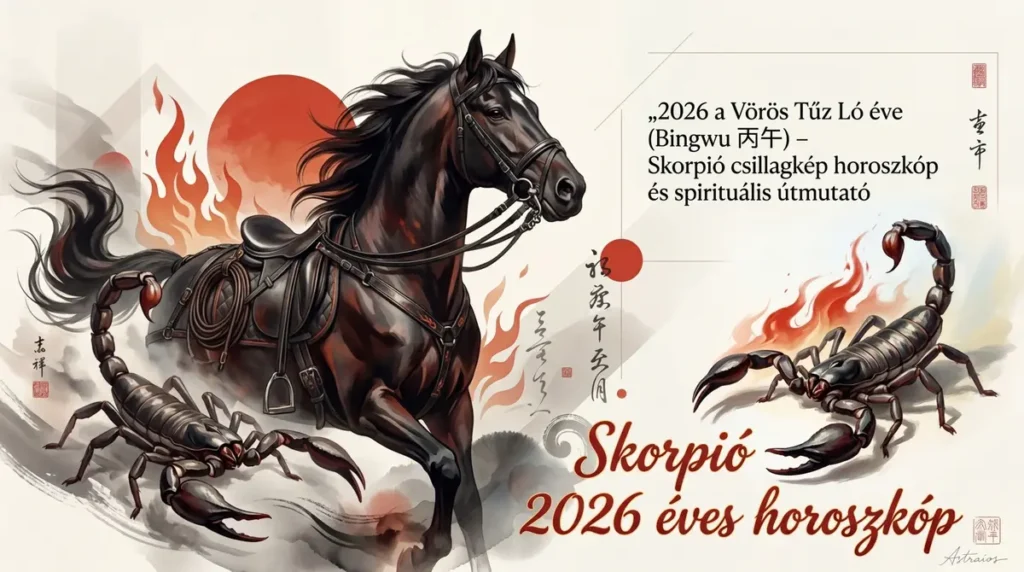 Skorpió éves horoszkóp 2026 - ez a Skorpió csillagjegy horoszkópja a 2026 Tűz Ló évére