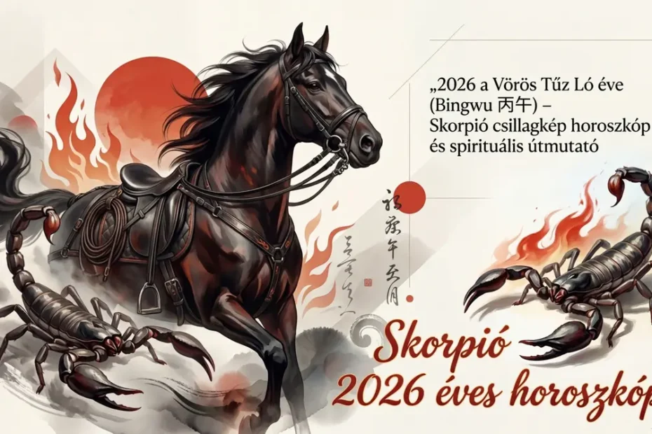 Skorpió éves horoszkóp 2026 - ez a Skorpió csillagjegy horoszkópja a 2026 Tűz Ló évére