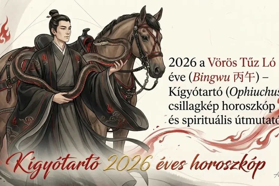 Kígyótartó éves horoszkóp 2026 - ez a Kígyótartó (Ophiuchus) csillagjegy horoszkópja a 2026 Tűz Ló évére